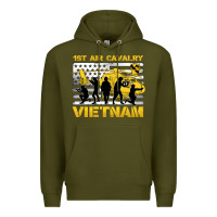 Army Green 1st air cavalry vietnam veteran Premium Hoodie - Jasminsmagicworld