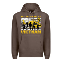 Coffee 1st air cavalry vietnam veteran Premium Hoodie - Jasminsmagicworld