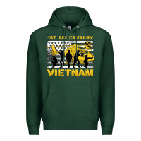 Sports Green 1st air cavalry vietnam veteran Premium Hoodie - Jasminsmagicworld