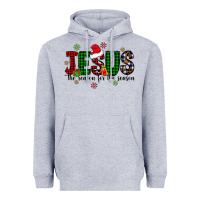 Heather Grey jesus the season for the season Heavyweight Hoodie - CowhideDigitalArt