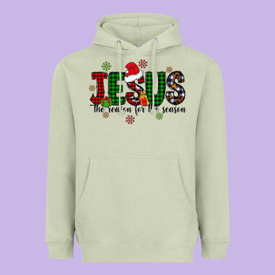 Jesus The Season For The Season Heavyweight Hoodie Designed By Cowhidedigitalart