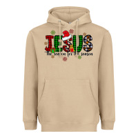 Mushroom jesus the season for the season Heavyweight Hoodie - CowhideDigitalArt