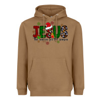 Toasted Coconut jesus the season for the season Heavyweight Hoodie - CowhideDigitalArt