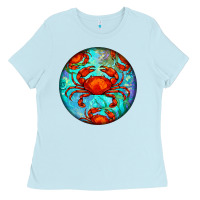 Baby Blue crab Ladies Tee - BarkalooDesign
