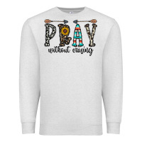 Oatmeal Heather pray whithout crasing Premium Sweatshirt - CowhideDigitalArt