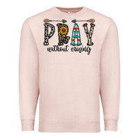 Pale Pink pray whithout crasing Premium Sweatshirt - CowhideDigitalArt