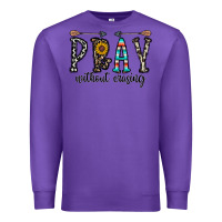 Purple pray whithout crasing Premium Sweatshirt - CowhideDigitalArt