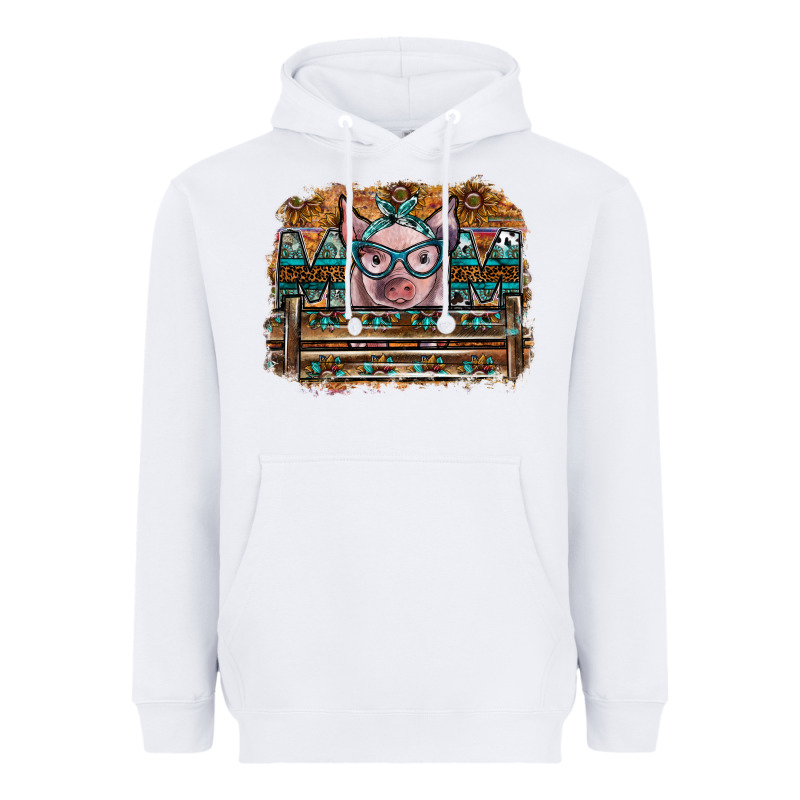 Mom Pig Heavyweight Hoodie by SublimationCraftShop | Teevron