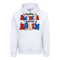 White make america great again Urban Hoodie - MaliasSmallBusiness
