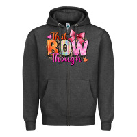 Charcoal Heather that bow though Zipper Hoodie - Zillion Design Studio