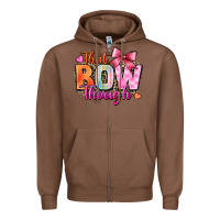 Chestnut that bow though Zipper Hoodie - Zillion Design Studio