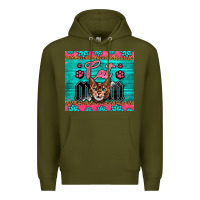 Army Green Western Bengal Cat Mom Premium Hoodie - LillyAllenDesigns