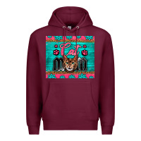 Burgundy Western Bengal Cat Mom Premium Hoodie - LillyAllenDesigns