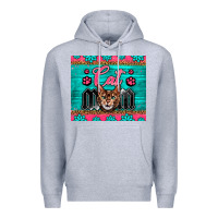 Heather Grey Western Bengal Cat Mom Premium Hoodie - LillyAllenDesigns