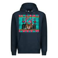 Navy Western Bengal Cat Mom Premium Hoodie - LillyAllenDesigns