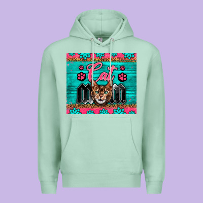 Western Bengal Cat Mom Premium Hoodie Designed By Lillyallendesigns