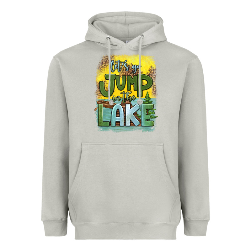 Let's Go Jump In The Lake Heavyweight Hoodie by HRA Design Shop | Teevron