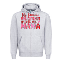 My Favorite Valentines Call Me Mama Zipper Hoodie | Teevron