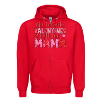 Red my favorite valentines call me mama Zipper Hoodie - texasbilliewilder