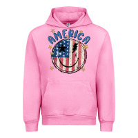 Fuchsia Pink America Urban Hoodie - MaliasSmallBusiness