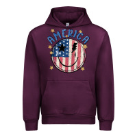 Mauve Wine America Urban Hoodie - MaliasSmallBusiness
