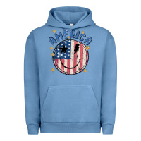 Pigment Pebble Blue America Urban Hoodie - MaliasSmallBusiness