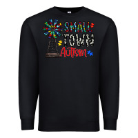 Black small town autism Premium Sweatshirt - CowhideDigitalArt