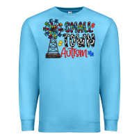 Ocean Blue small town autism Premium Sweatshirt - CowhideDigitalArt