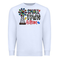 White small town autism Premium Sweatshirt - CowhideDigitalArt