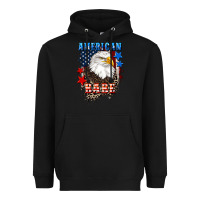 Black American Babe  4th of july Heavyweight Hoodie - CowGirlArtShop