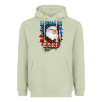 American Babe  4th Of July Heavyweight Hoodie | Teevron