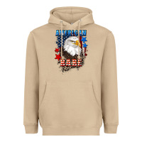 Mushroom American Babe  4th of july Heavyweight Hoodie - CowGirlArtShop