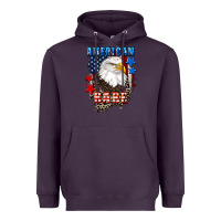Plum American Babe  4th of july Heavyweight Hoodie - CowGirlArtShop