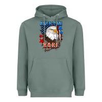 Sage American Babe  4th of july Heavyweight Hoodie - CowGirlArtShop