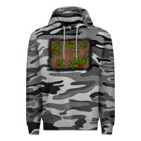 Slate Camo christmas plaid leopard mistletoe background Premium Hoodie - BarkalooDesign