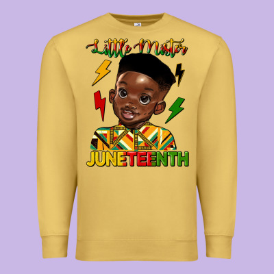 Little Mister Juneteenth Premium Sweatshirt Designed By Hra Design Shop