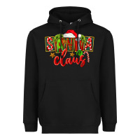 Black Christmas santa claus Heavyweight Hoodie - FaDigitalArtStudio
