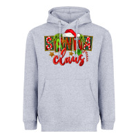 Heather Grey Christmas santa claus Heavyweight Hoodie - FaDigitalArtStudio