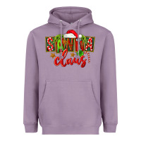 Lavender Christmas santa claus Heavyweight Hoodie - FaDigitalArtStudio