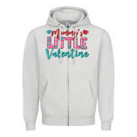 Dove Grey momys little valentine Zipper Hoodie - texasbilliewilder