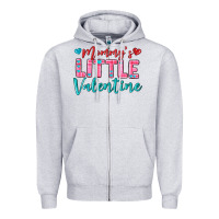 Heather Grey momys little valentine Zipper Hoodie - texasbilliewilder