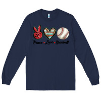 Navy peace love west Long Sleeve Tee - BarkalooDesign