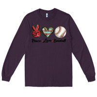 Plum peace love west Long Sleeve Tee - BarkalooDesign
