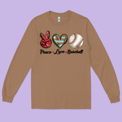 Peace Love West Long Sleeve Tee Designed By Barkaloodesign