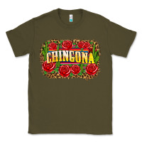 Army Green chingona Classic Tee - Zillion Design Studio