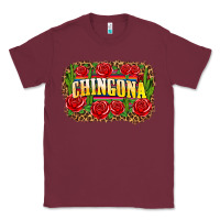 Burgundy chingona Classic Tee - Zillion Design Studio