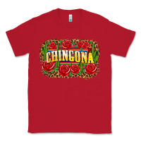 Red chingona Classic Tee - Zillion Design Studio