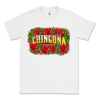White chingona Classic Tee - Zillion Design Studio