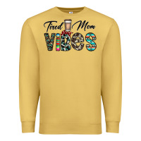 Antique Gold tired mom vibes Premium Sweatshirt - CowhideDigitalArt