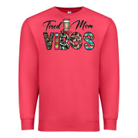 Cardinal tired mom vibes Premium Sweatshirt - CowhideDigitalArt